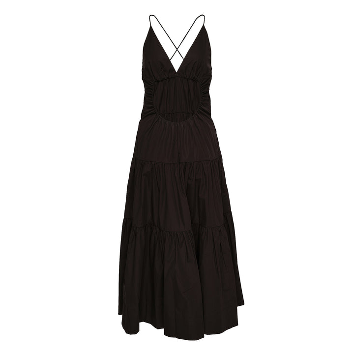 Wrinkle Free Cotton Tier Dress