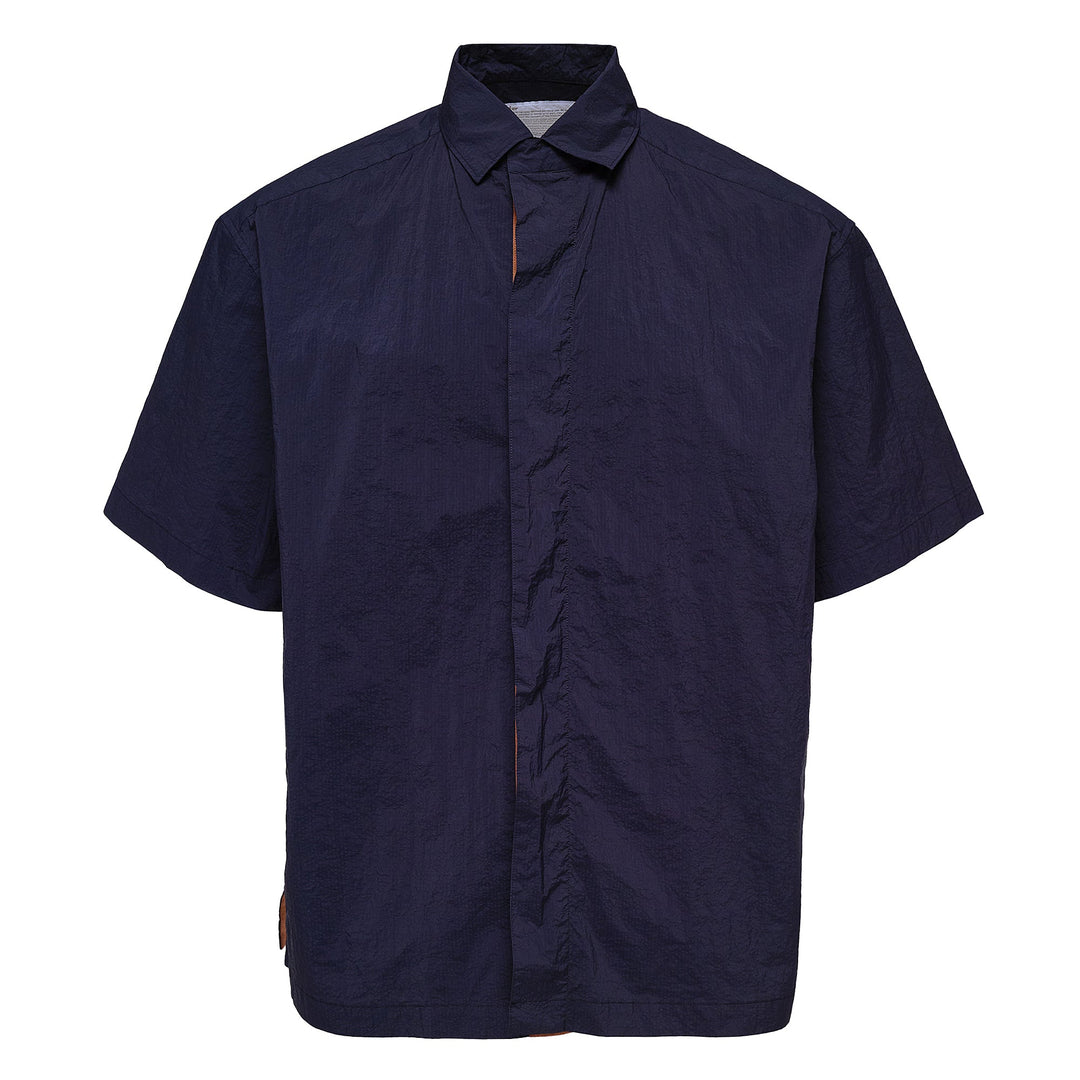 Contrast Placket Short Sleeve Shirt