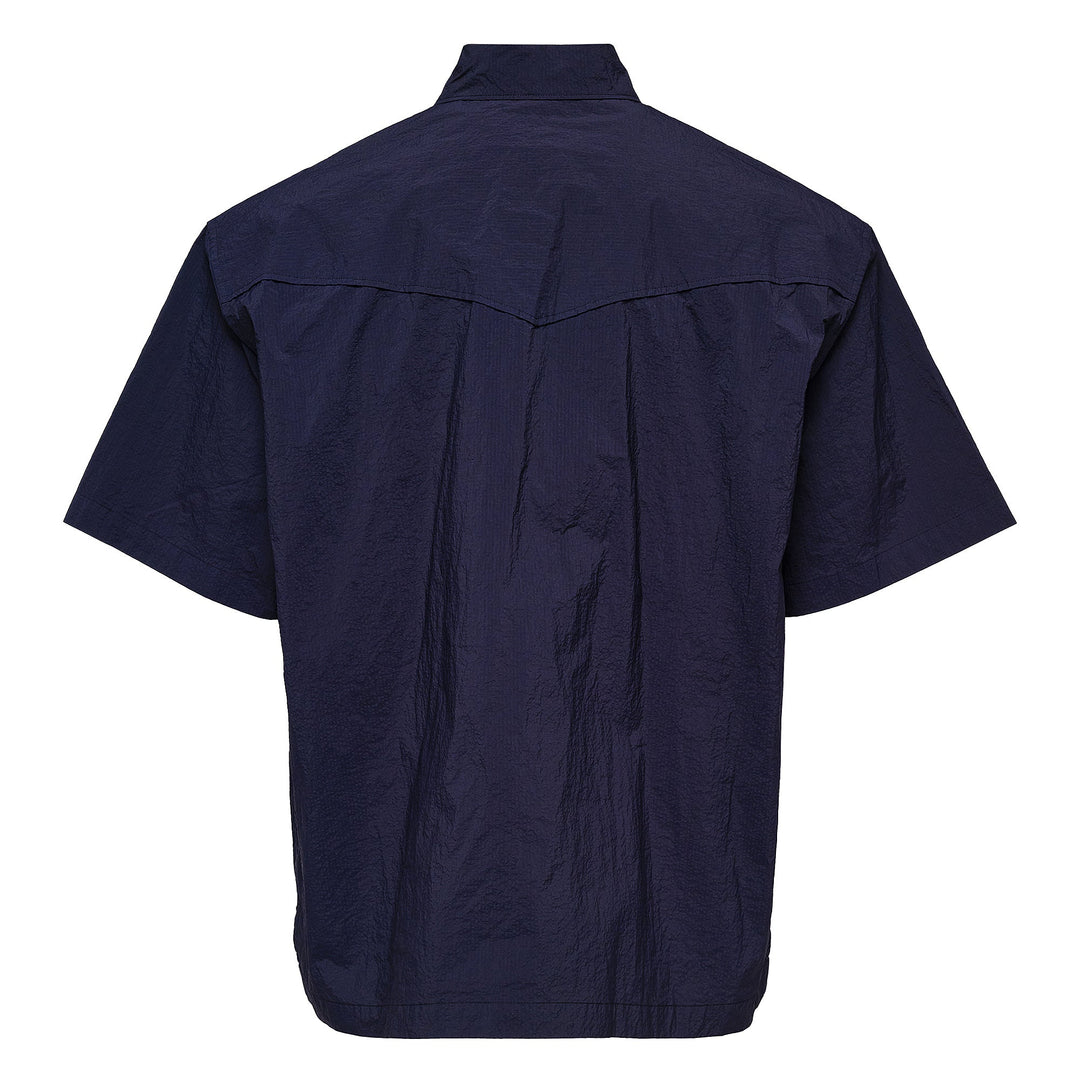 Contrast Placket Short Sleeve Shirt