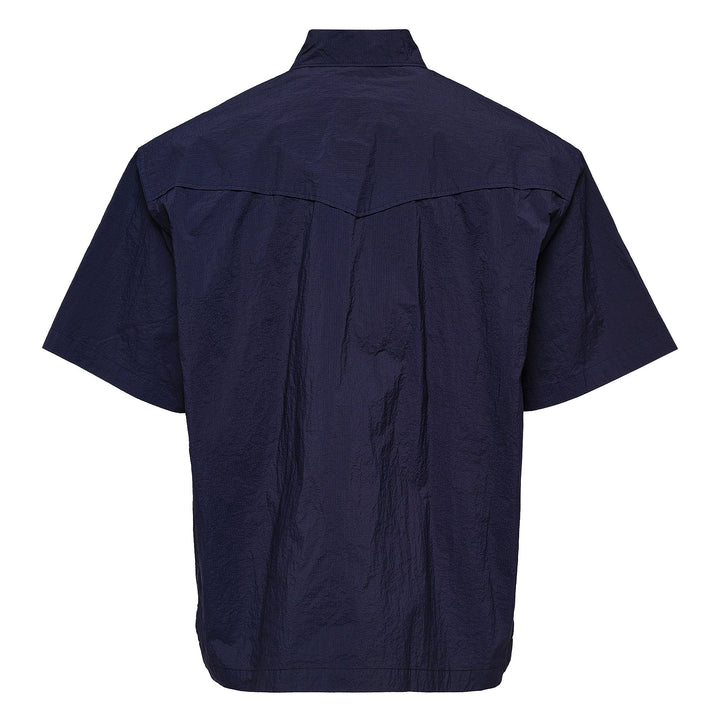 Contrast Placket Short Sleeve Shirt