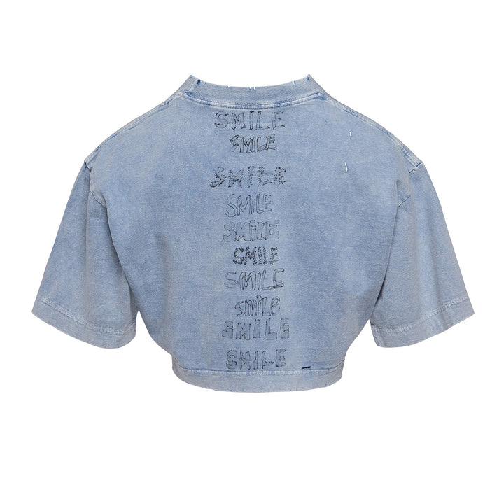 Bleached Cropped Tee