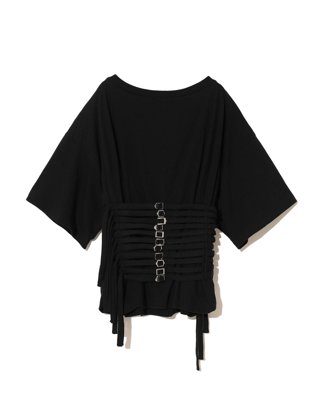 Short Sleeve Top With Belt Detail