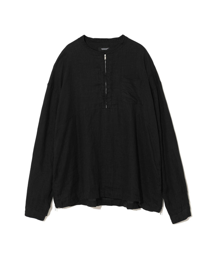 Zip-Detailed Long Sleeve Shirt