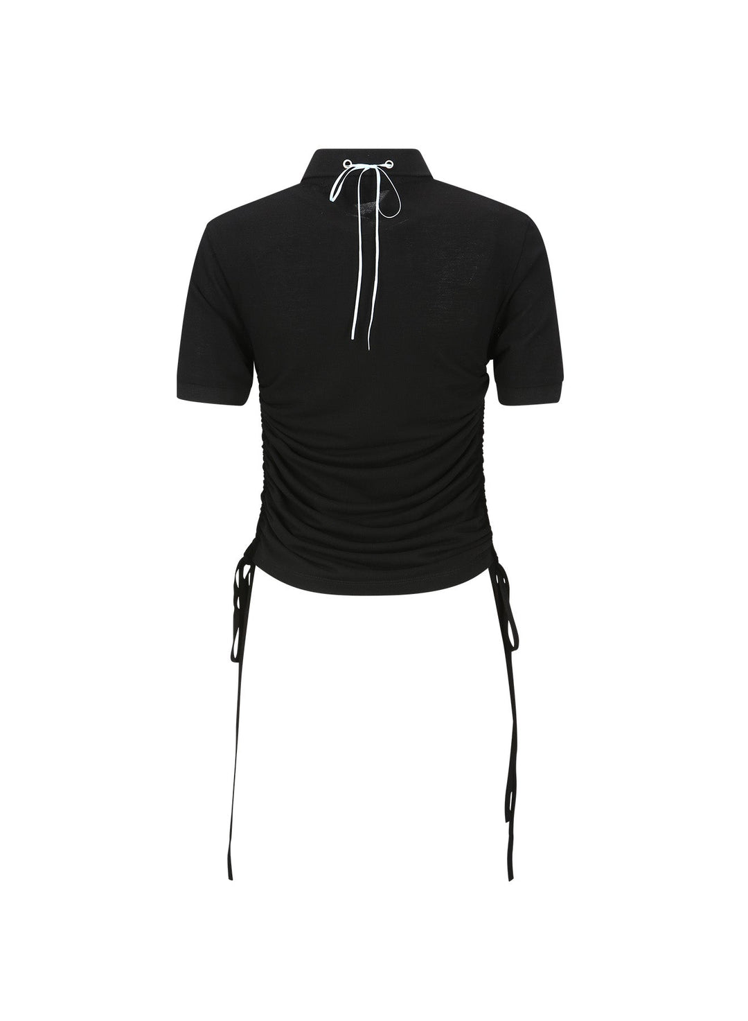 Halter String Pique Polo Shirt
