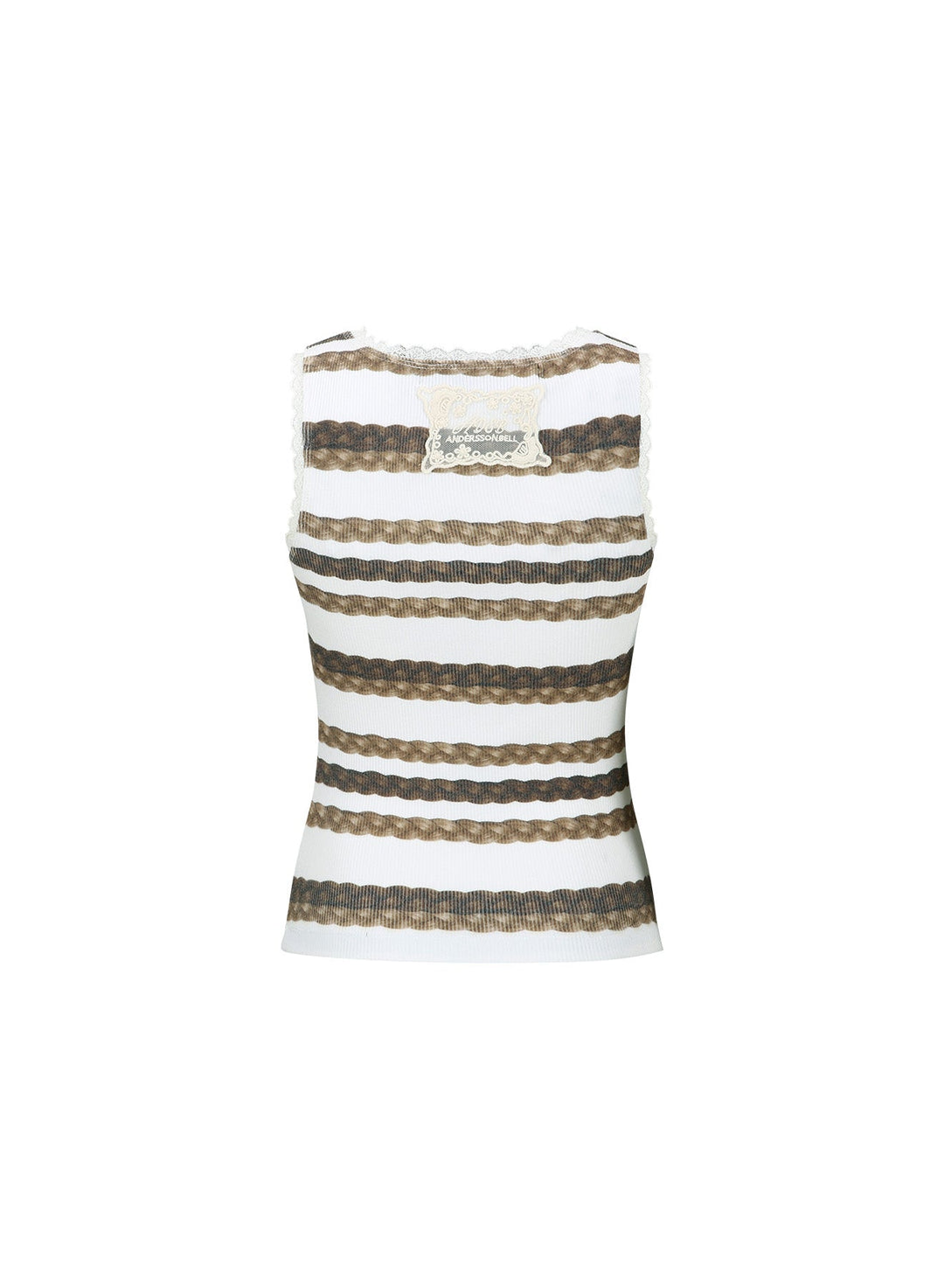 Hair Braid Stripe Tank Top