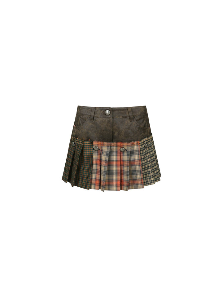 Molly Faux-Leather Skort