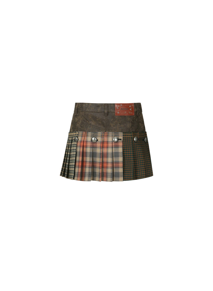 Molly Faux-Leather Skort
