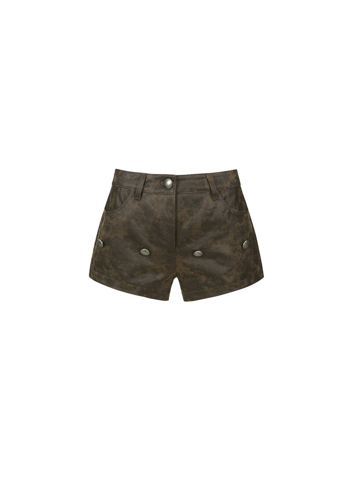 Molly Faux-Leather Skort