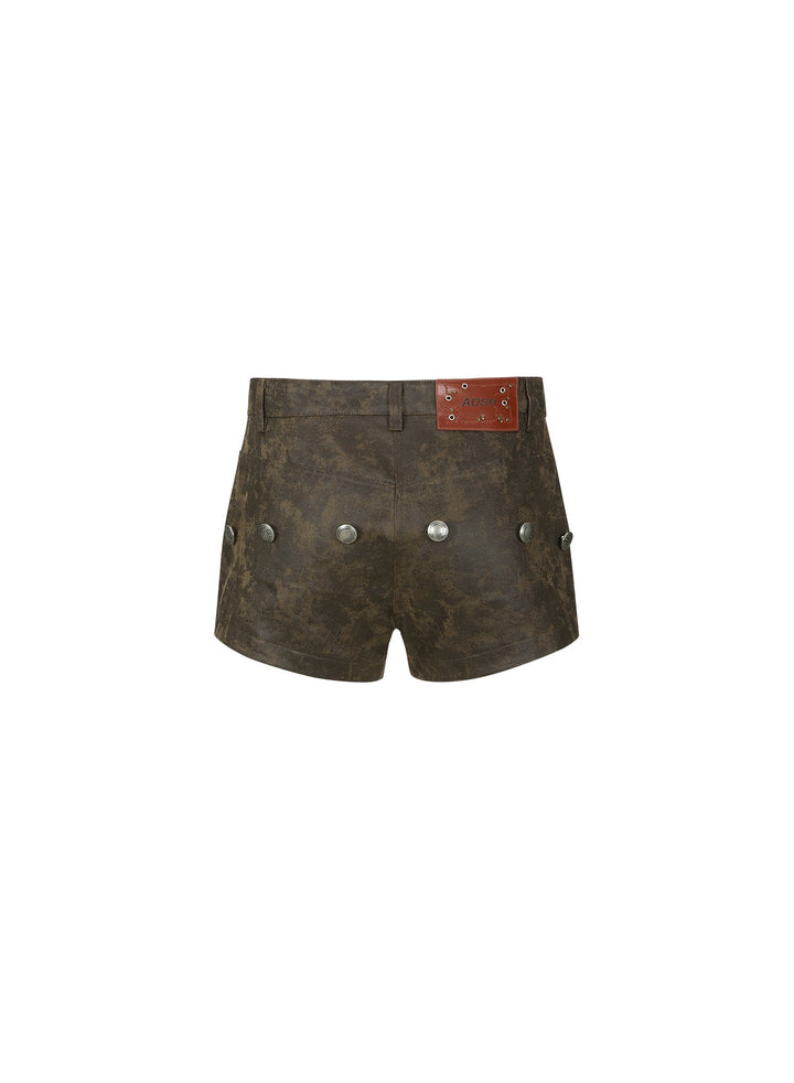 Molly Faux-Leather Skort