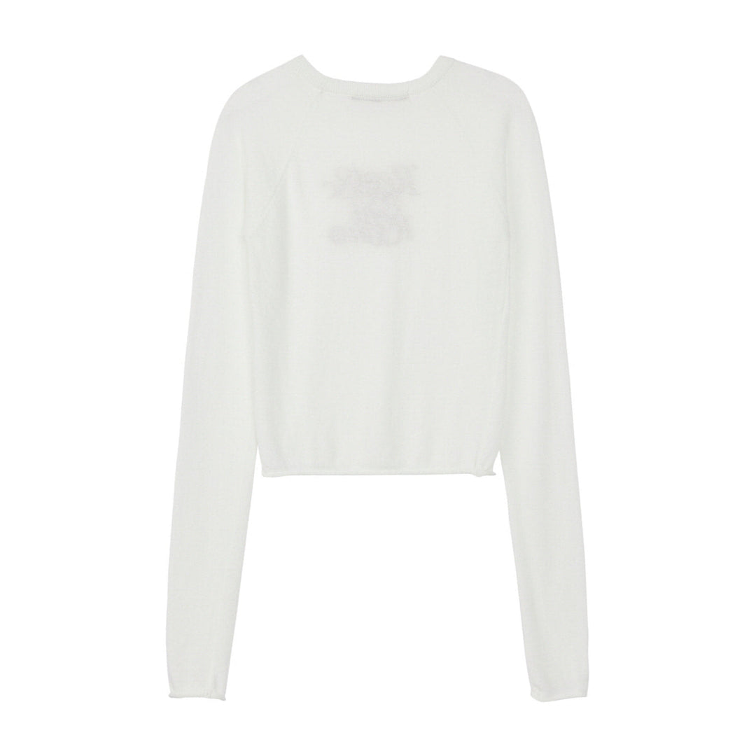 Raglan Long Sleeve Knit Top