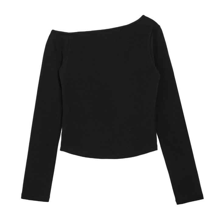 One Shoulder Long Sleeve Top