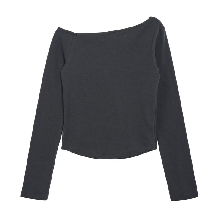 One Shoulder Long Sleeve Top
