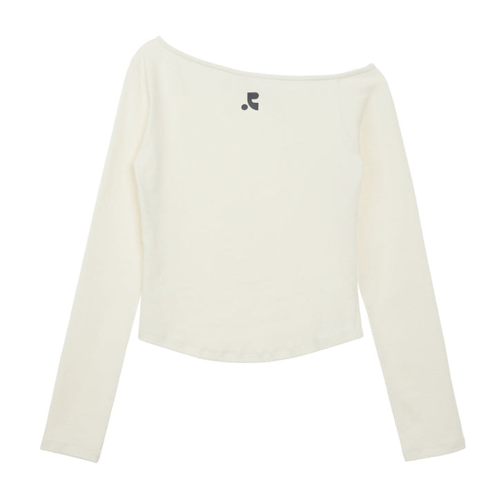 One Shoulder Long Sleeve Top