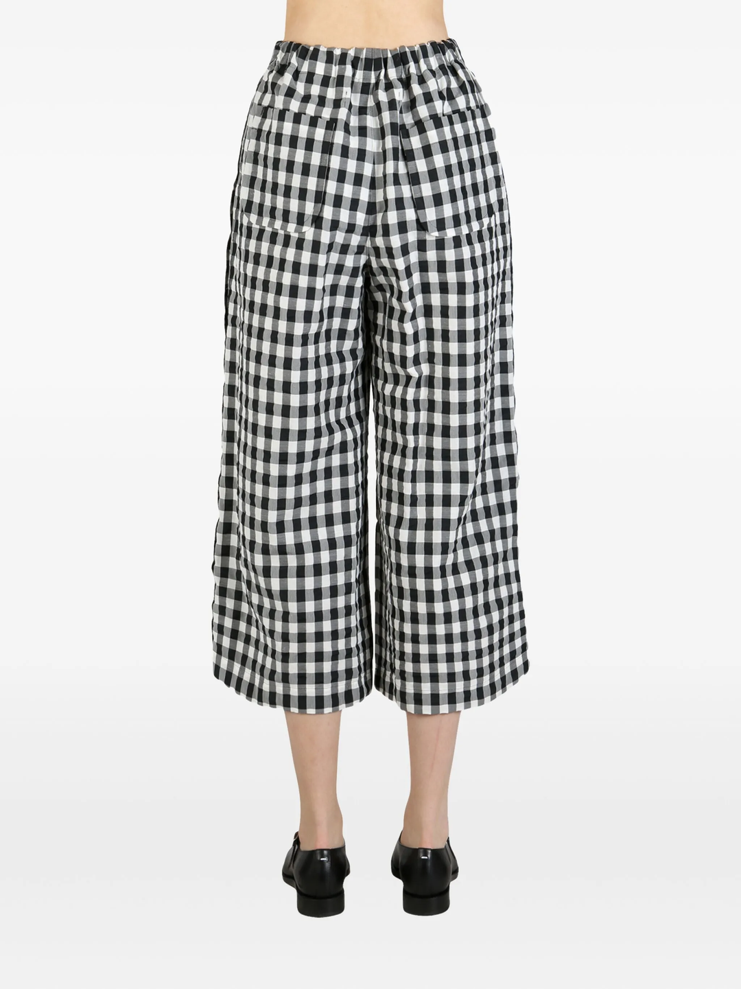 Polyester Ramie Rayon Gingham Pants