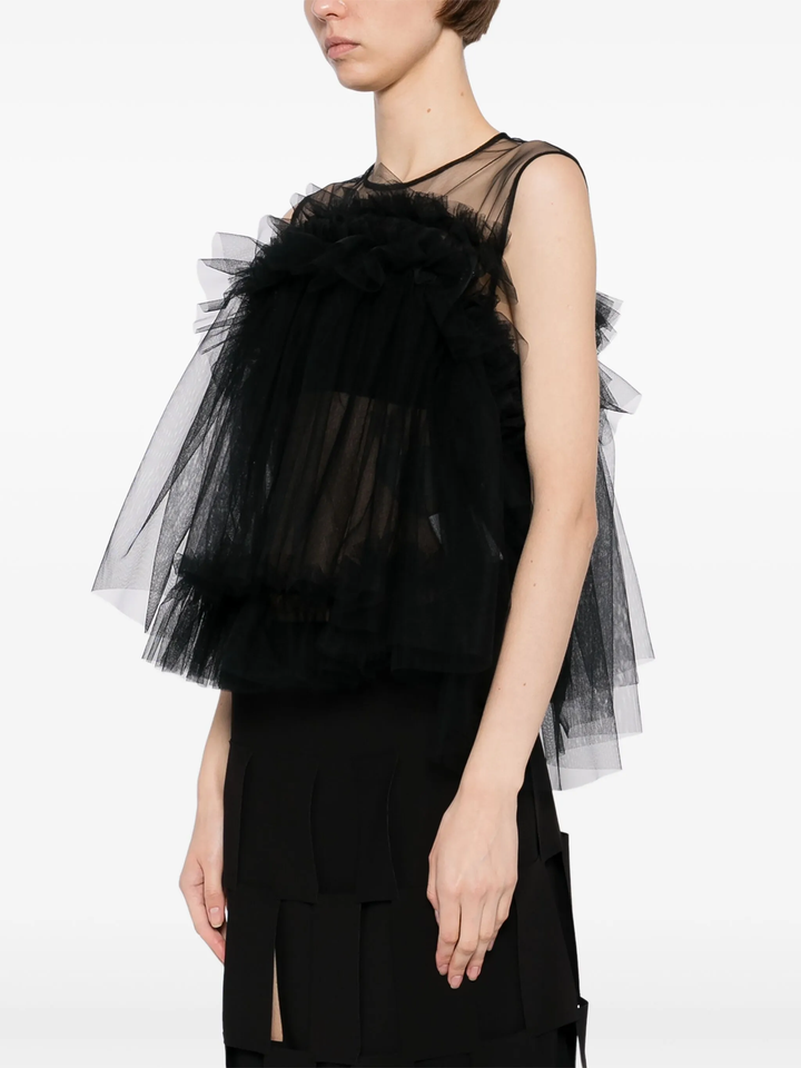 Nylon Tulle Blouse