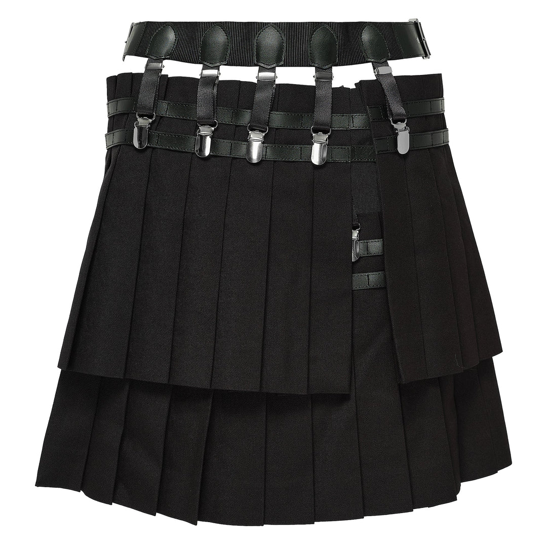 Wool Polyester Mini Skirt