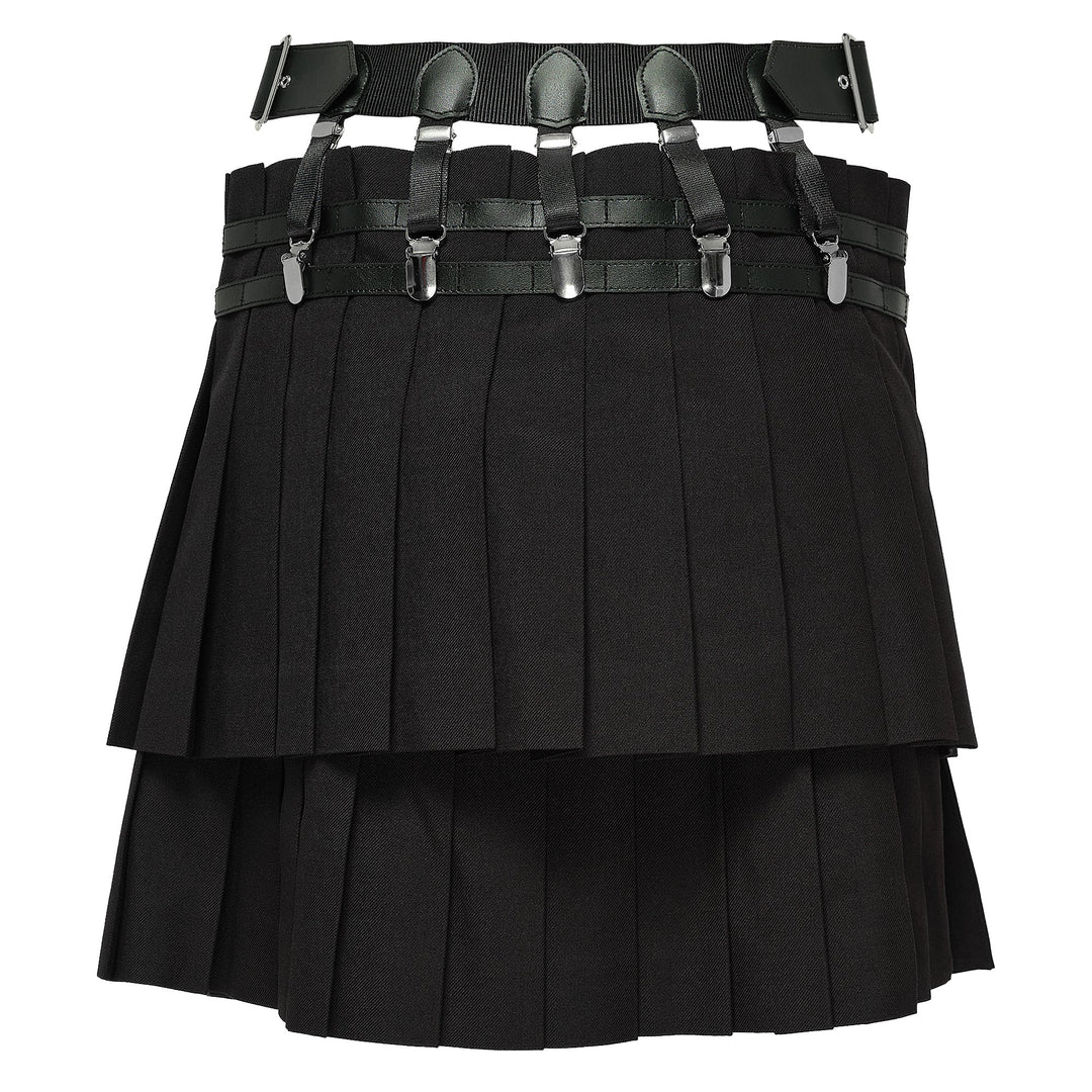 Wool Polyester Mini Skirt