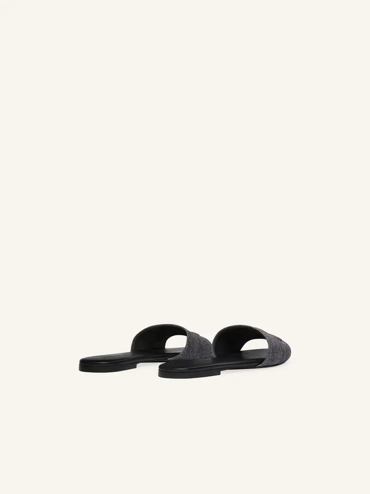 Heritage Shadow Denim Slides
