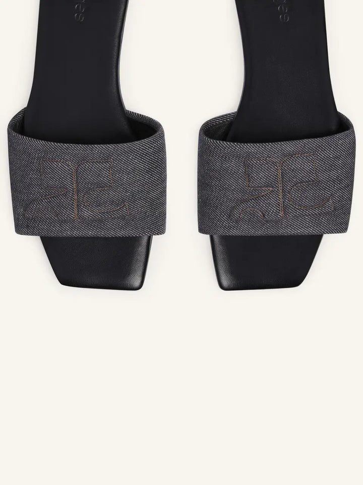 Heritage Shadow Denim Slides