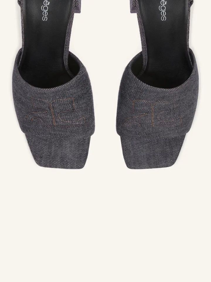 Heritage Shadow Denim Slides