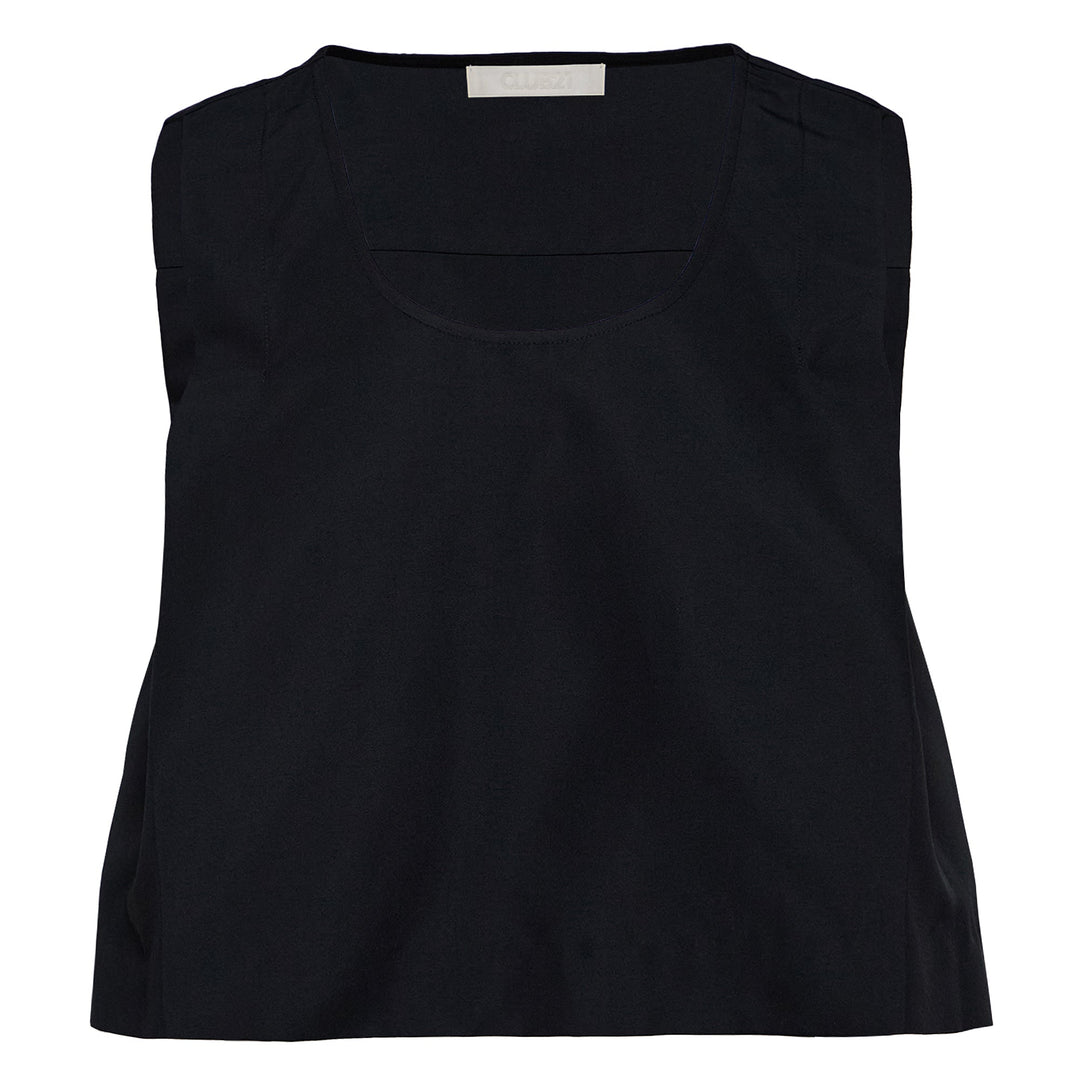 Poly Fine Canvas Cropped Top