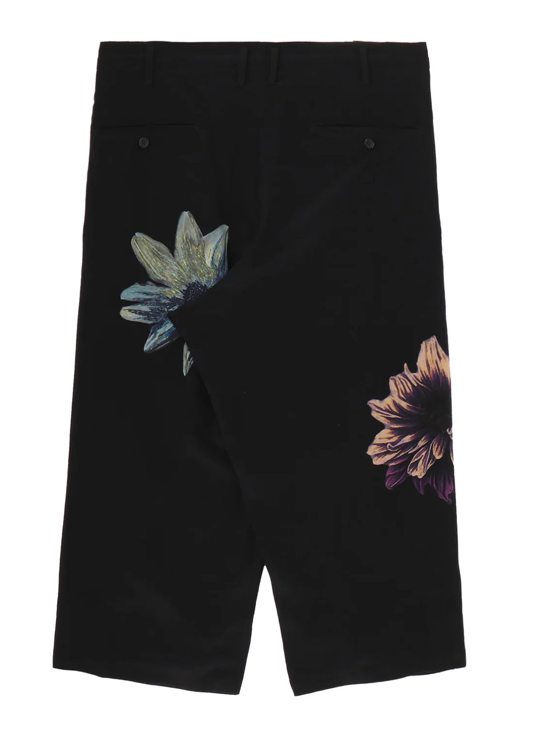 Flower Designed Print Wide Pants