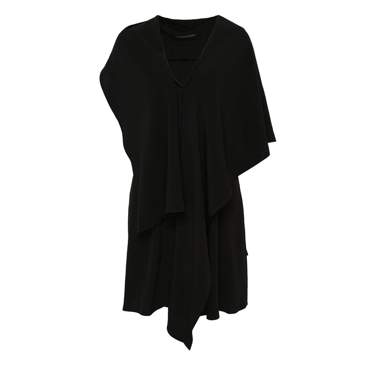 Draped Long Vest