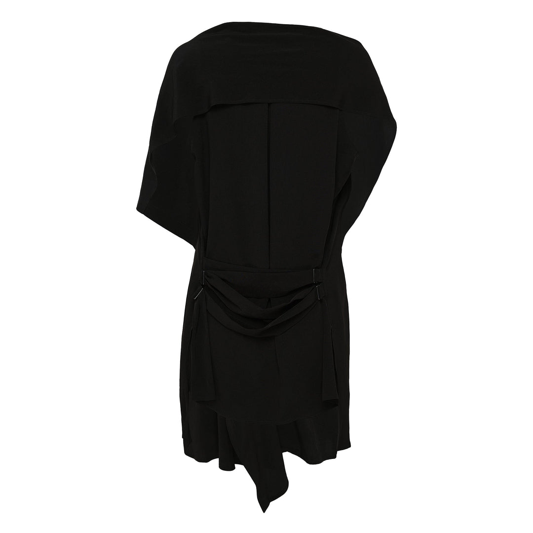 Draped Long Vest