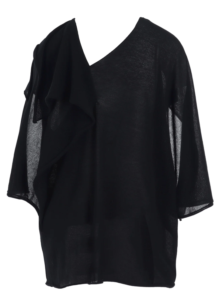 Draped French Sleeve Top