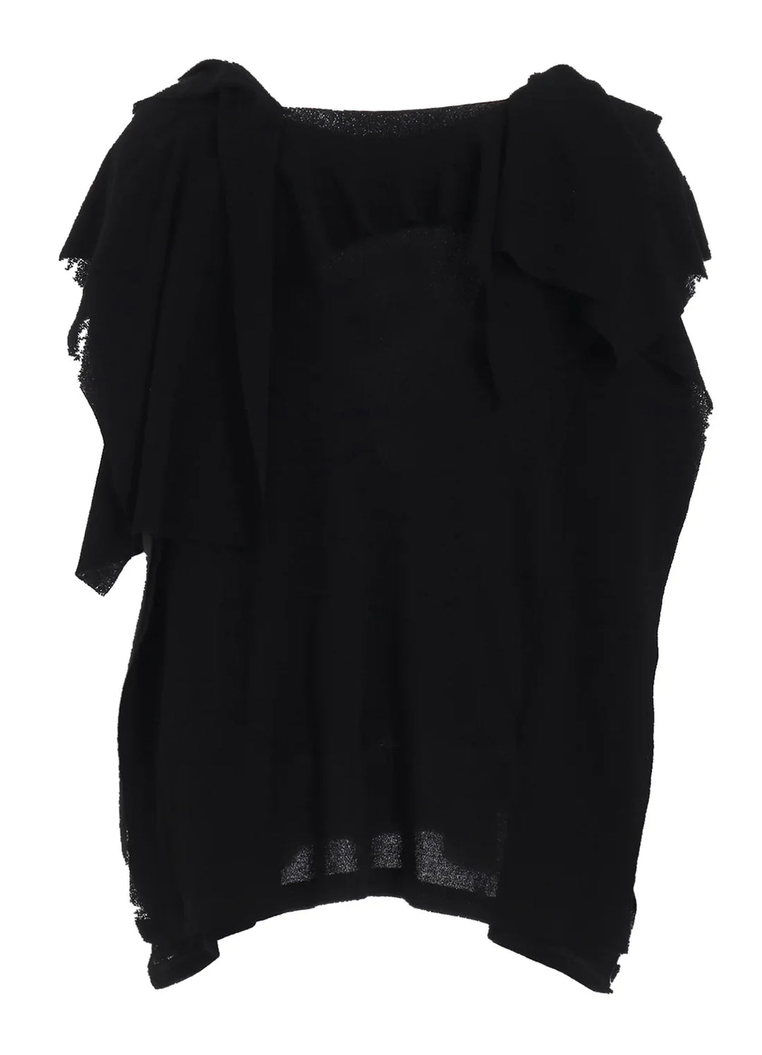 Draped Detail Sleeveless Top