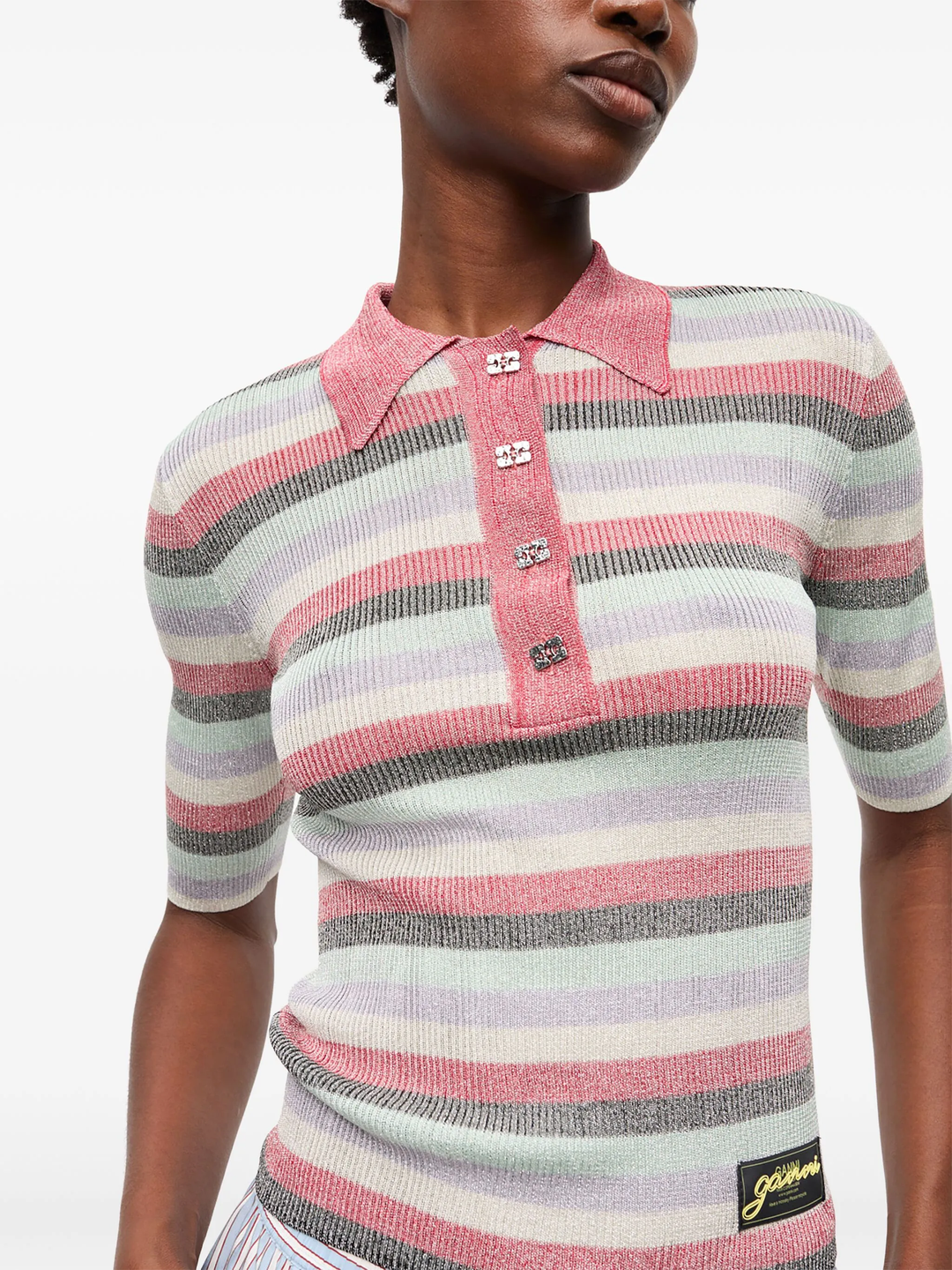 Light Sparkle Rib Polo