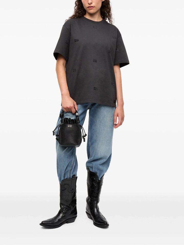 Heavy Cotton Rhinestone T-Shirt