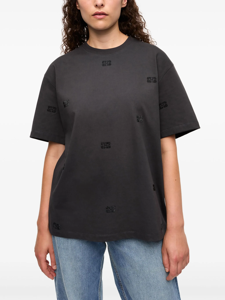 Heavy Cotton Rhinestone T-Shirt