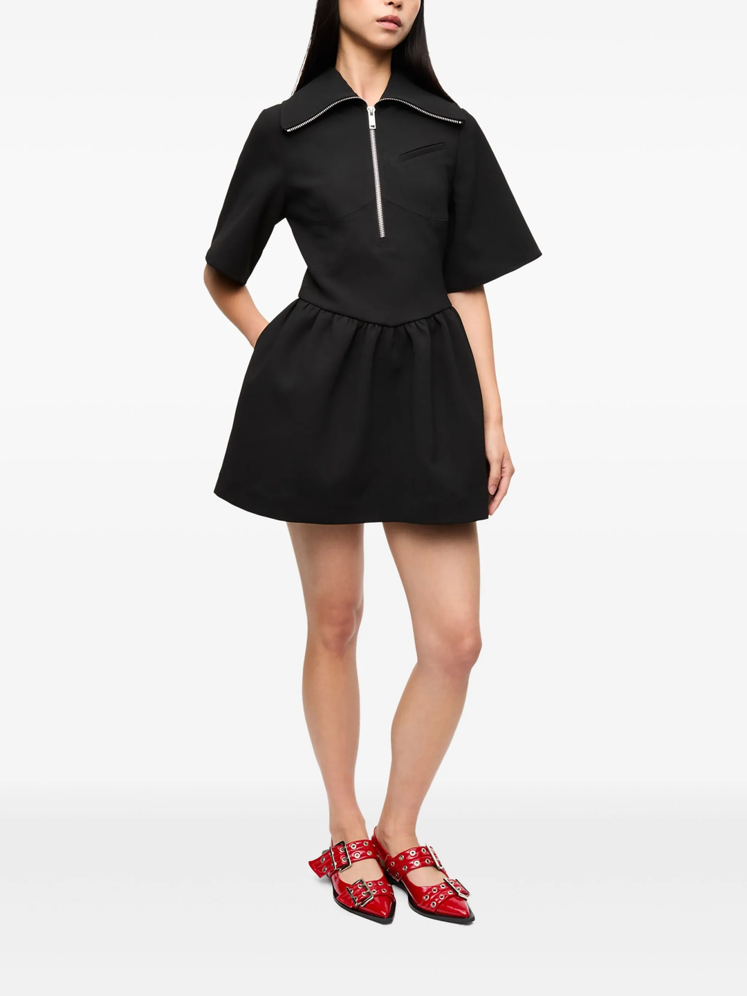 Bonded Crepe Mini Dress