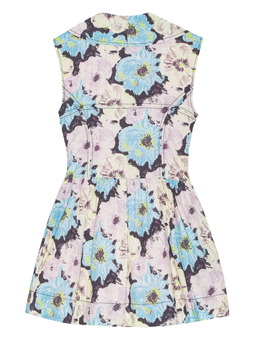 Printed Cotton Mini Dress