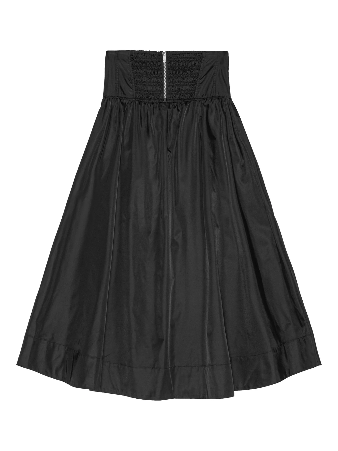 Duchesse Nylon Long Pocket Skirt