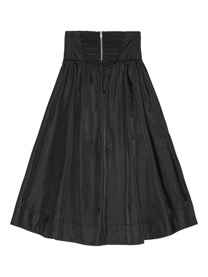 Duchesse Nylon Long Pocket Skirt