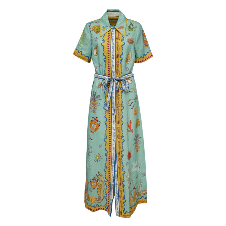 Surrealist Summer Shirtdress