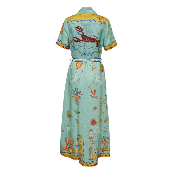 Surrealist Summer Shirtdress