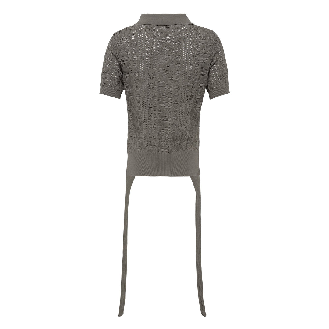 YY Jacquard Knit Polo Shirt