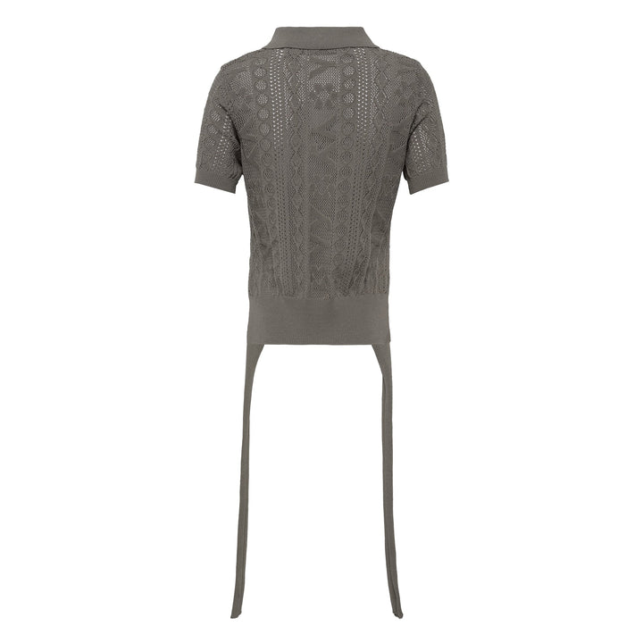 YY Jacquard Knit Polo Shirt