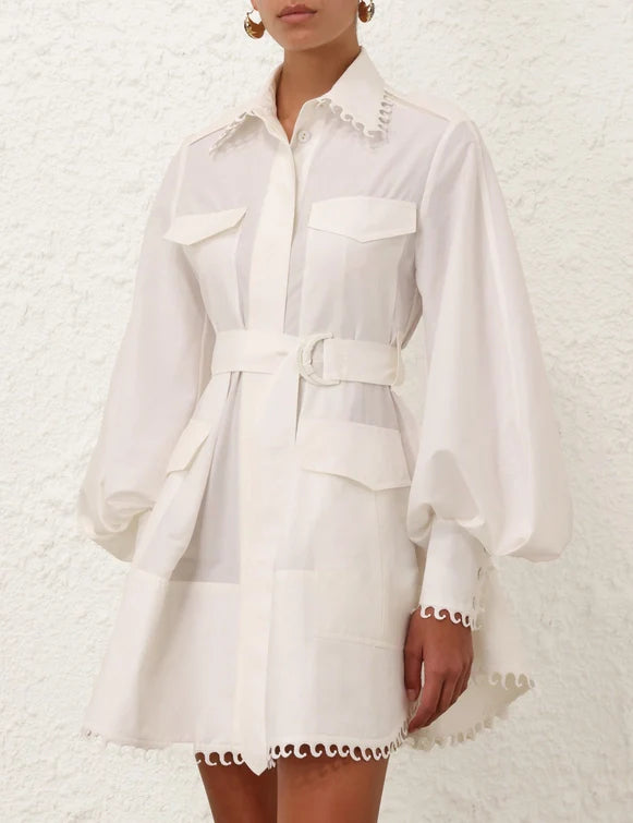 Illuminate Utility Mini Dress