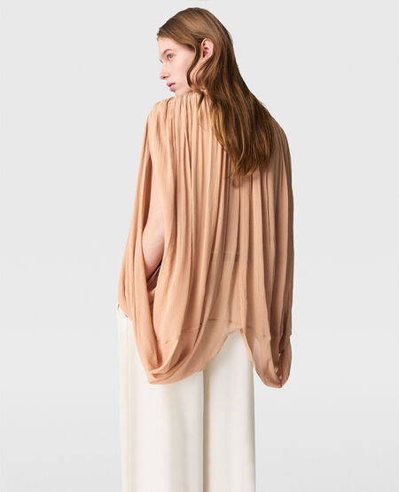 Creponne Drape Crew Top