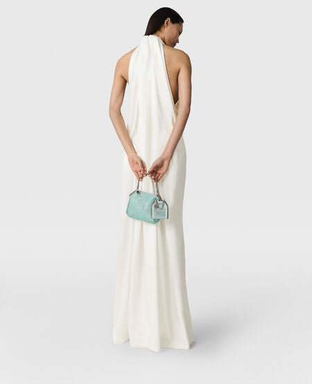 Envers Satin Halterneck Dress