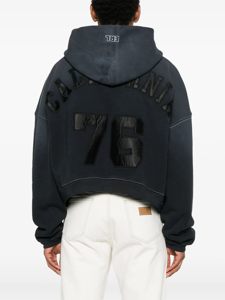 Unisex Varsity Oversized Zip-Up Sweatshirt