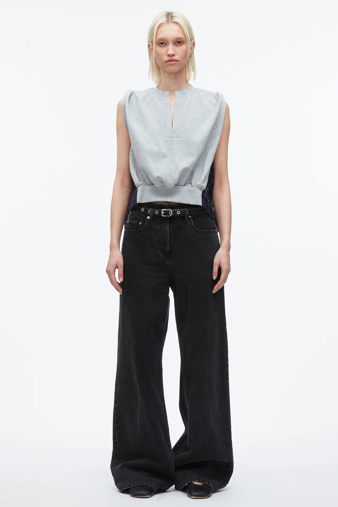 Slvls French Terry Top W Brode