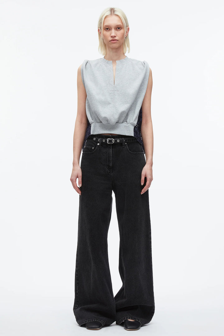 Slvls French Terry Top W Brode