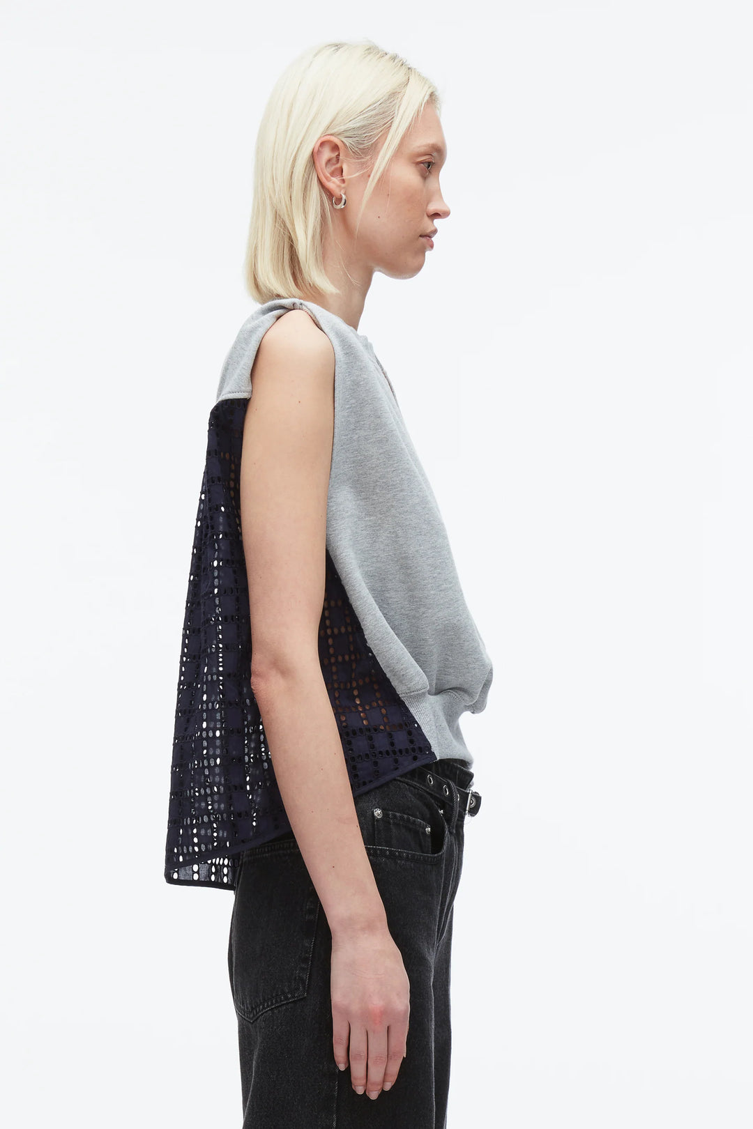 Slvls French Terry Top W Brode