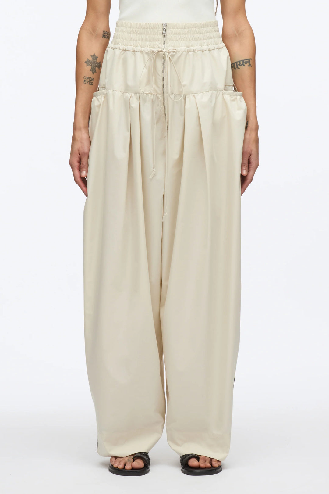 Wide Leg Pant With Zipper