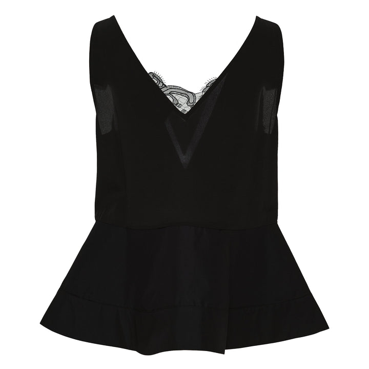 Peplum Tank With Lace
